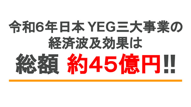日本商工会議所青年部の活動による地域への経済波及効果　年間45億円に迫る